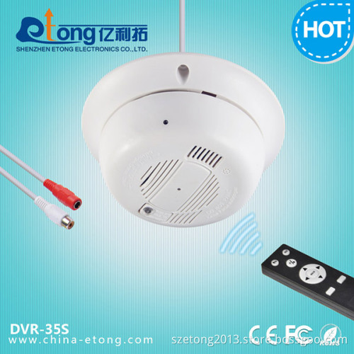 Motion Detect Dummy Smoke Detector Building Security Camera (DVR-35S)